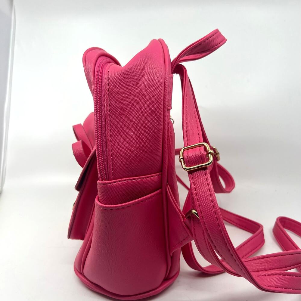Cianmi Veasrge Goutuae Mini Backpack Purse Hot Pink Cute Ribbon Design - Picture 5 of 9